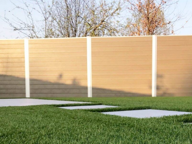 Govawall kunststof tuinscherm in sand beige