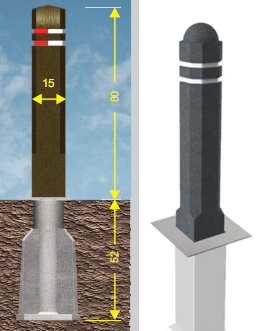 Wegneembare anti-parkeerpalen | EcoWell bvba